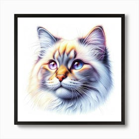 Creative Feline Cat Artwork 90 Art Print