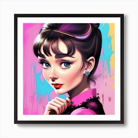Audrey Hepburn Vintage Artistry Art Print
