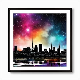 City Skyline 14 Art Print