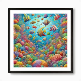 Coral Reef 1 Art Print