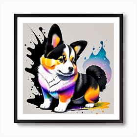 Corgi Painting 9 Art Print