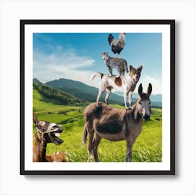 Love and solidarity with animals Art Print