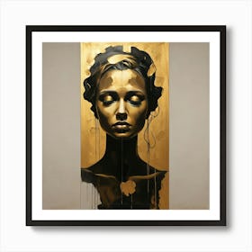 Gold Of A Woman Art Print