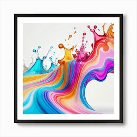 Psychedelic Waves Art Print