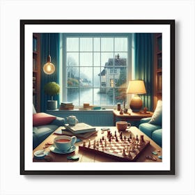 Chess Game 1 Art Print