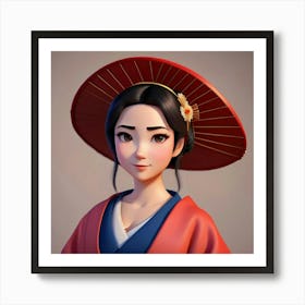 A Glimpse into Tradition: The Japanese Geisha’s World Art Print