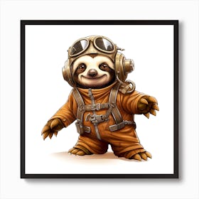 Star Wars Sloth 6 Art Print