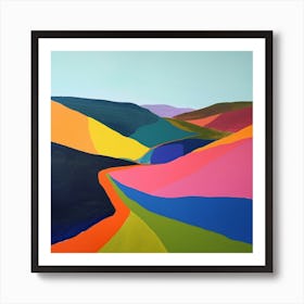 Colourful Abstract Brecon Beacons National Park Wales 1 Art Print