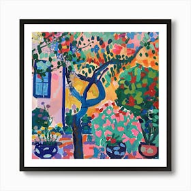 Into the Garden Series in Style of Matisse 2 Art Print