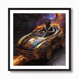 Eminem In Space Art Print