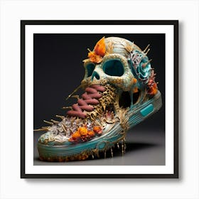 Day Of The Dead Sneakers Art Print