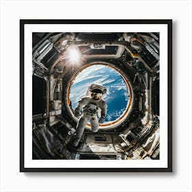 Astronaut In Space 5 Art Print