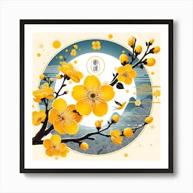 Apricot Flower Blossom Art Print