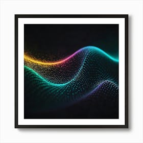 Abstract Wave Pattern 10 Art Print