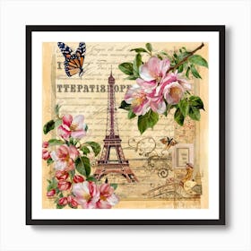 Paris Eiffel Tower Art Print