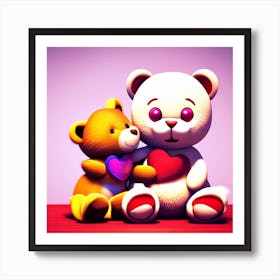 Teddy Bears 3 Art Print