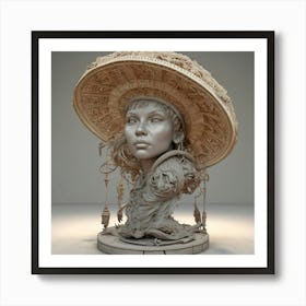 Bust Of A Woman Art Print