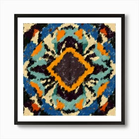 Abstract Fractal Bloom Painting Art Print