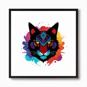 Colorful Tiger Art Print