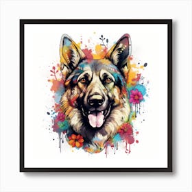 German Shepherd Art Print