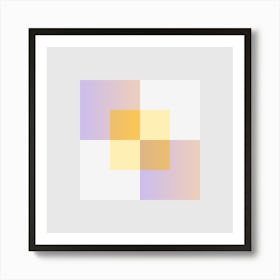 Squares Block 23 Art Print