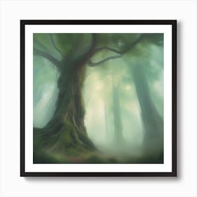 Tree In The Forest Art Print