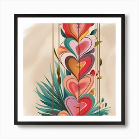 Heart - Shaped Frame Art Print