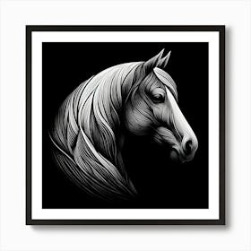 Horse Head 7 Art Print