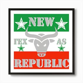 New Texas As Republic Art Print