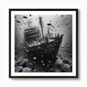 Wrecked Ship Poster