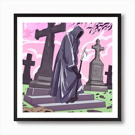 Graveyard 16 Art Print