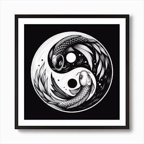 Yin Yang symbol 1 Art Print