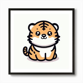 Cute Tiger 9 Art Print
