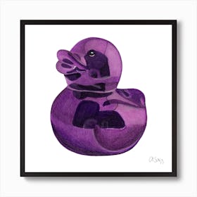Glass Duckling Art Print