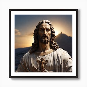 Jesus Statue Art Print