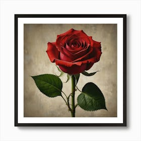 Red Rose 8 Art Print