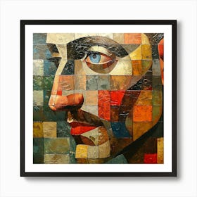 Face Of A Man Art Print