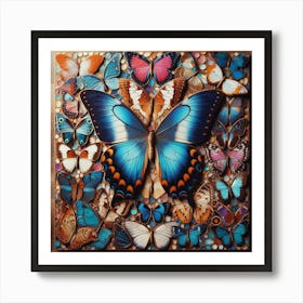 Real Butterfly Art Art Print