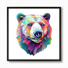 Colorful Bear 2 Art Print