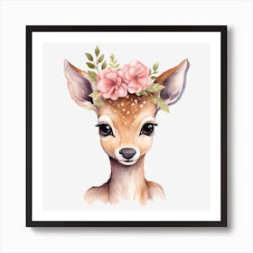 Cute Fawn 2 Art Print