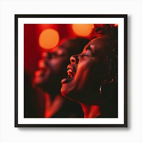 Women Singing In A Choir Art Print