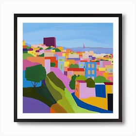 Abstract Travel Collection San Francisco Usa 1 Art Print