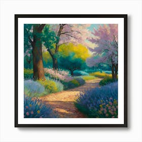 Path In The Park Art Print