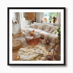 Bohemian Living Room Art Print