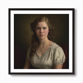 Portrait Of A Young Woman 1 Art Print