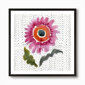 Sunflower Weave Art Print