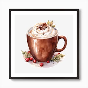 Hot Chocolate With Whipped Cream 16 Art Print