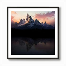 Dark Mountain Art Print