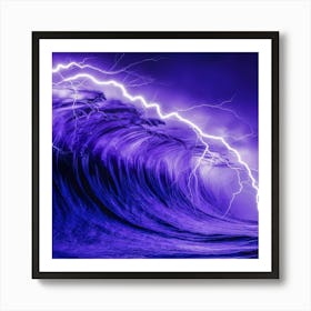 Lightning In The Sky Art Print