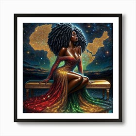 African Woman 12 Art Print